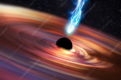 Black Hole, Illustration - Stock Image - C033/4842 - Science Photo Library