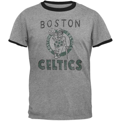 Boston Celtics - Classic Logo Soft Ringer T-Shirt – Old Glory