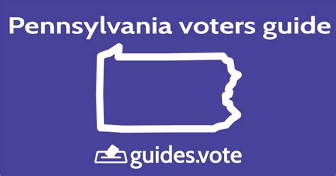 Pennsylvania Senate Voters Guide | Guides.vote | Voters Guides