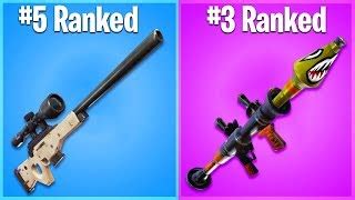 RANKING PURPLE WEAPONS IN FORTNITE FROM WORST TO BEST! ... | Doovi