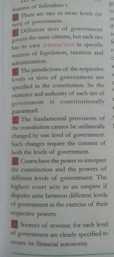 what are the features of federalism? - Brainly.in