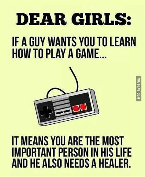 To every non-gamer girl out there | Video game memes, Gaming memes ...