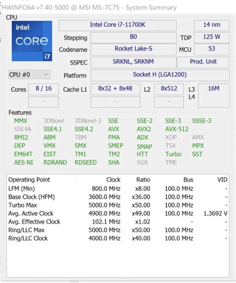 z490-A PRO i7-11700k ALL cores boost at idle!! (continuously) | MSI Global English Forum