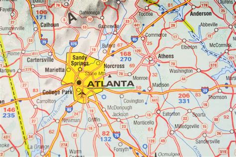 Map Of Atlanta Georgia - United States Map