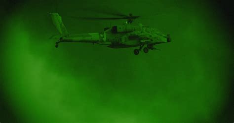 Night Vision Footage Of Ah-64 Apache Attack Stock Footage SBV-311846285 ...