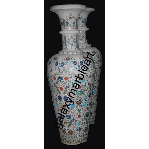 Taj Mahal inlay work Vase from Galaxy Marble Art,Agra,India