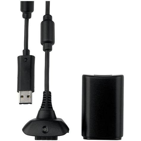 Play and Charge Kit (Xbox 360) Black - Walmart.com - Walmart.com