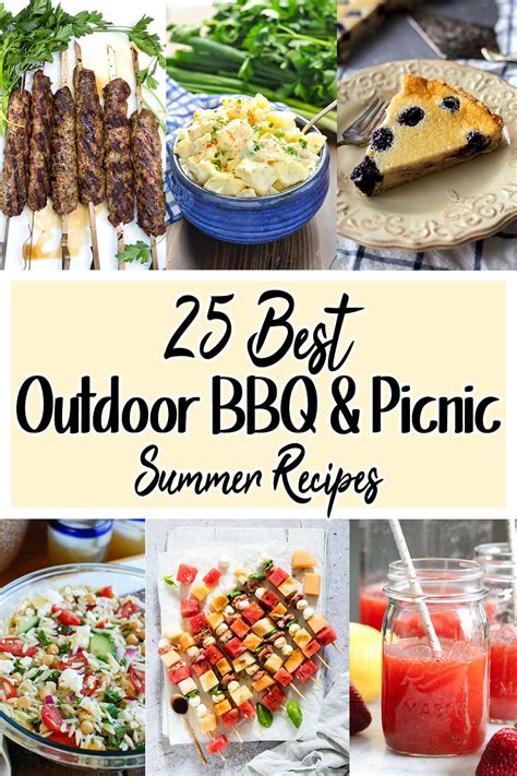 25 Best Outdoor BBQ & Picnic Recipes - Cooking My Dreams