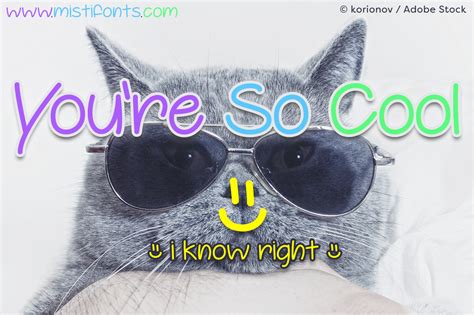 New free font 'Youre So Cool' by Misti's Fonts · Free for personal use · | Cool fonts, Special ...