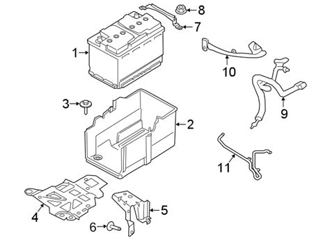 Ford Escape Battery. Tray. Hold. Down. 2.0 LITER - JX6Z10732D ...