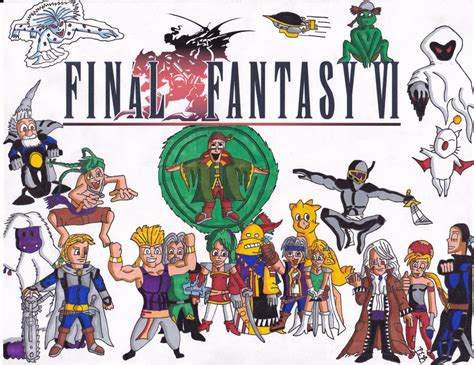 Final Fantasy 6 Characters poster by NinjaDude719 on DeviantArt