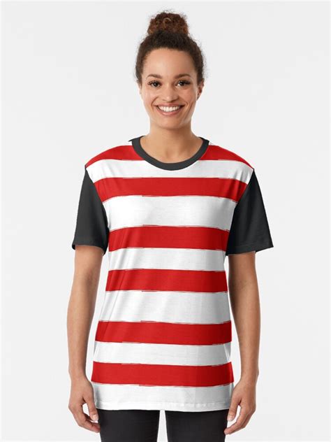 "Bright Red & White Stripes Pattern" T-shirt by YourPhone | Redbubble