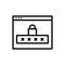 Password Icon, Safe Code Icon Vector Illustration Stock Vector ...