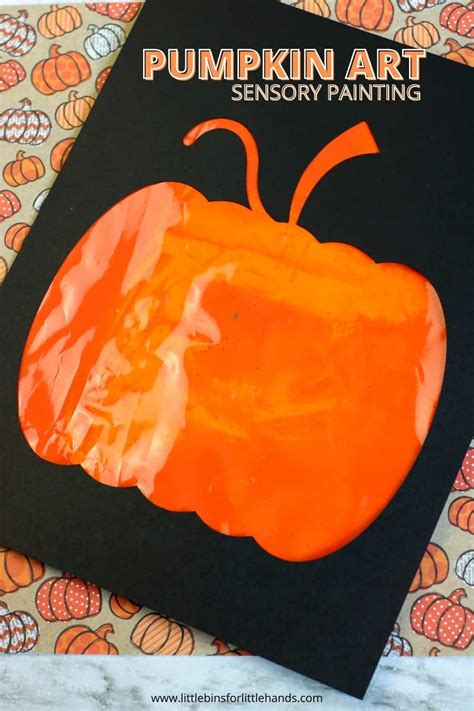 Mess Free Pumpkin Painting In A Bag - Little Bins for Little Hands