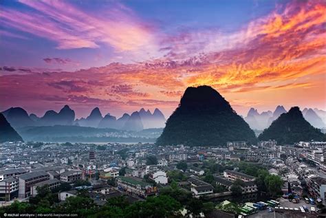 Yangshuo, Guangxi Province, China | Aerial view, Village, Places to travel