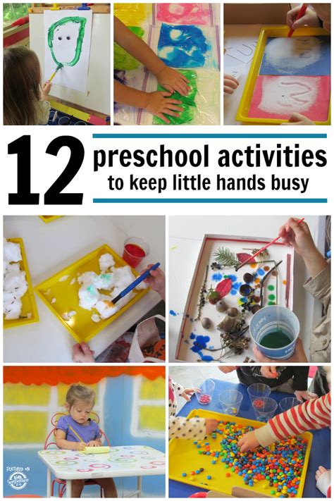 12 Preschool Activities to Keep Little Hands Busy