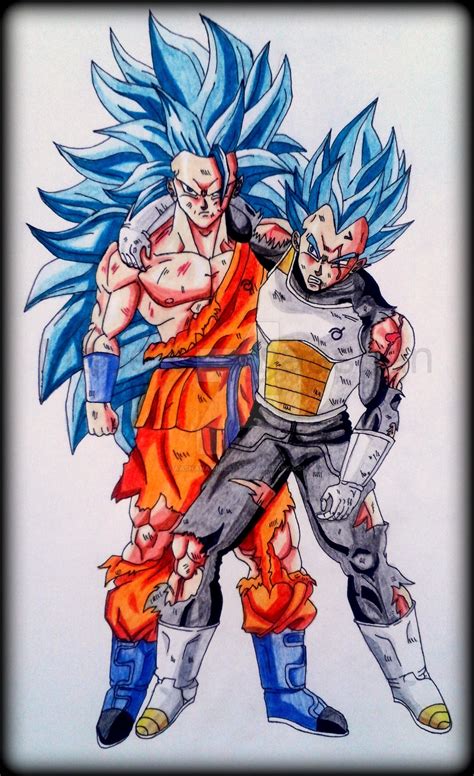 Goku And Vegeta Drawings