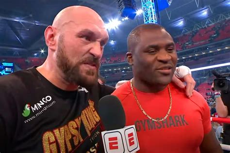 Francis Ngannou responds to Tyson Fury's public offer for a hybrid ...