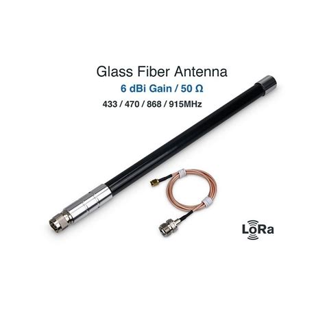 LoRa Antenna-433MHz /470MHz /868MHz /915MHz 8dBi Fiber Glass Antenna with N Female Connector