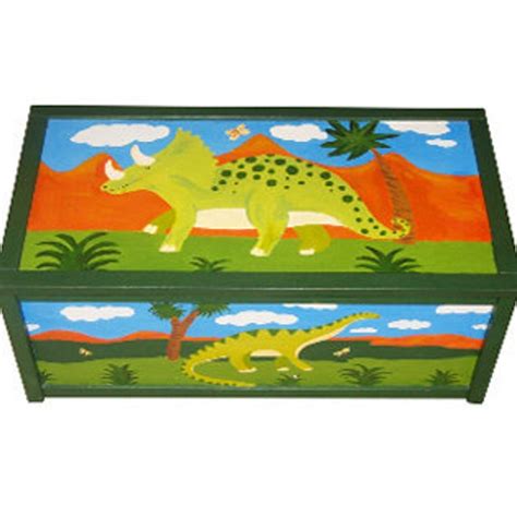 Personalized Dinosaur Toy Box / Children's / Boys Storage