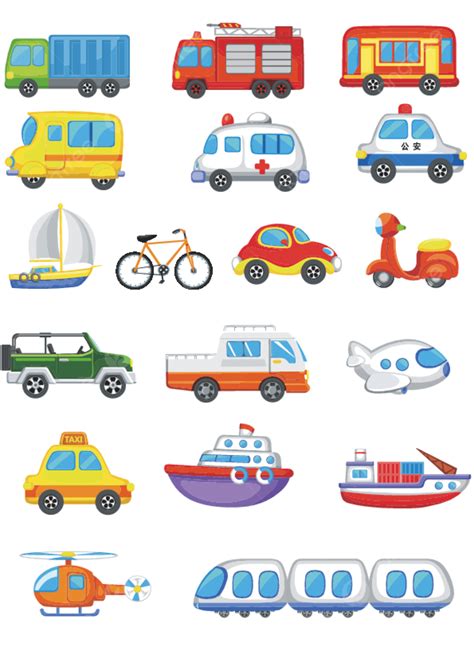 Hand Drawn Transport Vector Art PNG, Cartoon Hand Drawn Original Means ...