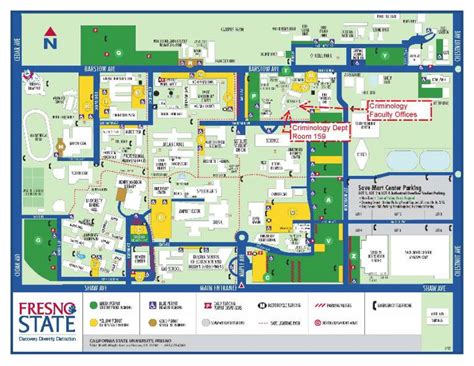 Fresno State Campus Map - Printable Map