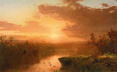 Sunset over Lake George, 1867 by John Frederick Kensett on artnet