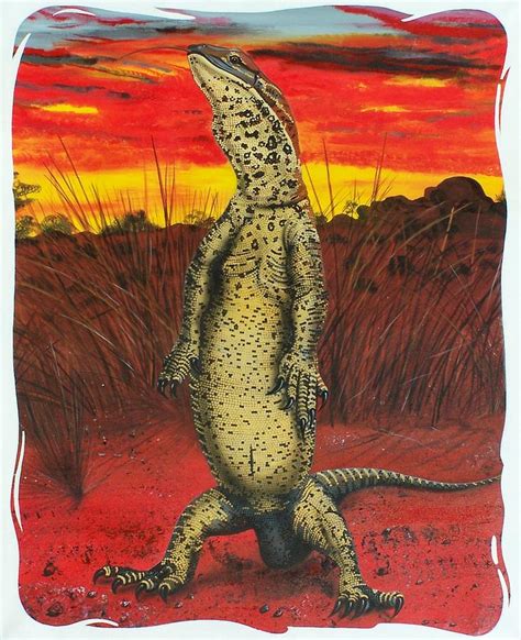 Goanna Painting by Lawry Love