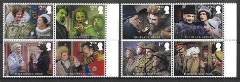 Great Britain 2023 British Sitcom "Blackadder" 40th Anniversary Set of 8 Stamps MUH