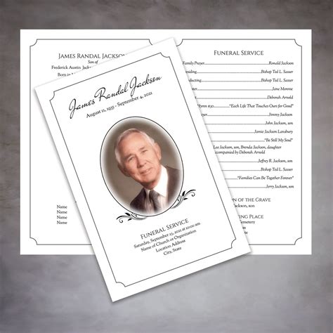 Free Funeral Program Template Google Docs Discover A Wide Range Of Professionally Designed ...