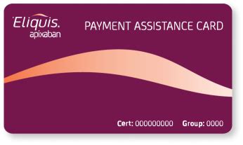 Payment Assistance Card | Eliquis.ca