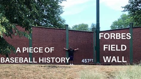 Forbes Field Wall In Pittsburgh Tour | Piece of Baseball History | Professional Baseball Opening ...