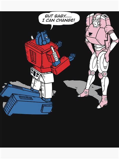 "Optimus Prime Transformers Funny Parody T-Shirt" Poster for Sale by ...