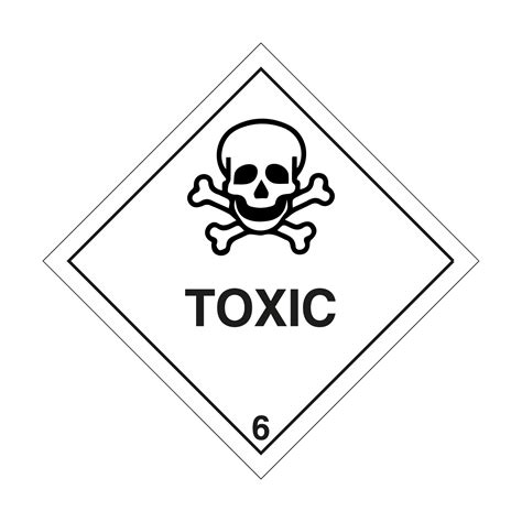 Toxic Hazard Warning Diamond - First Safety Signs