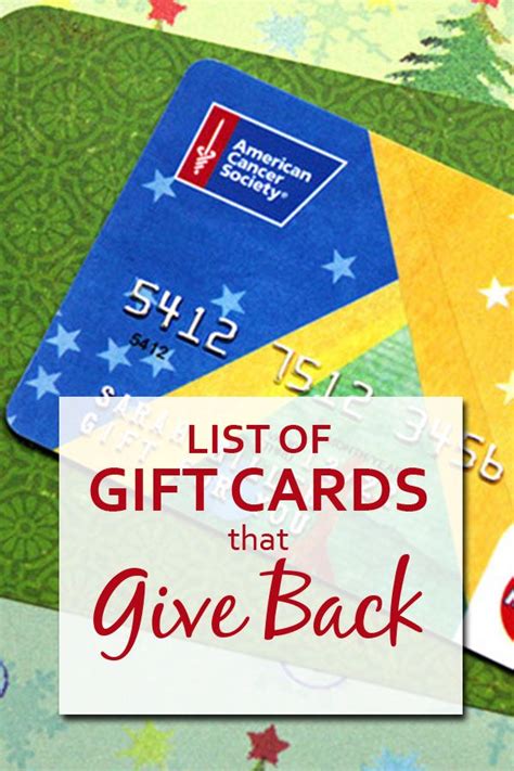 Complete List of Charity Gift Cards that Give Back | Giftcards.com