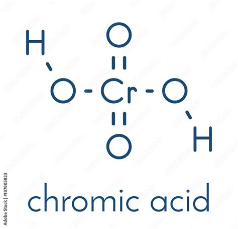 Vecteur Stock Chromic acid (H2CrO4) molecule. Skeletal formula. | Adobe Stock