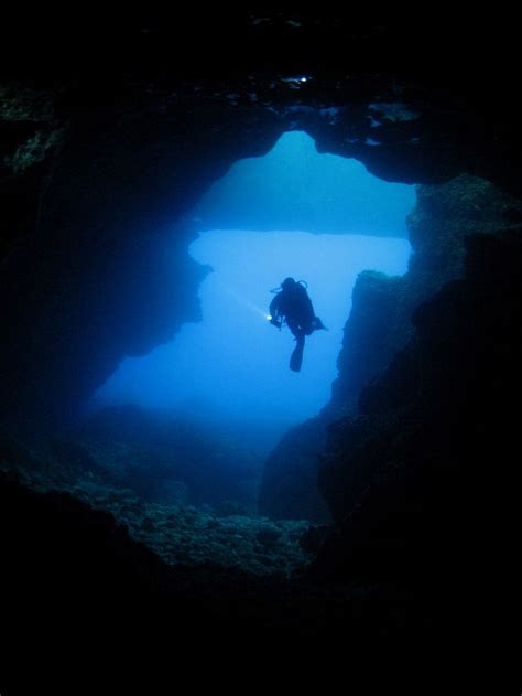 BLUE HOLE CAVE - Photo taken by Brian Azzopardi on Gozo's west coast ...