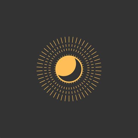 sun and moon logo vector 17064862 Vector Art at Vecteezy