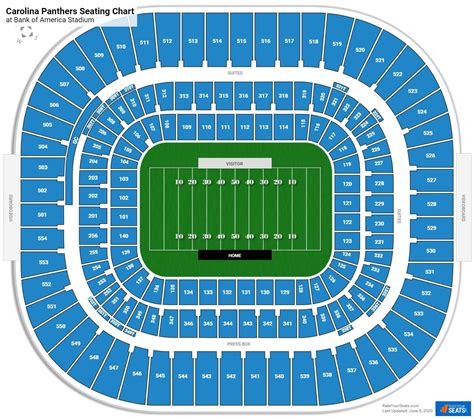 Carolina Panthers Football Stadium Seating Chart With Rows - Infoupdate.org