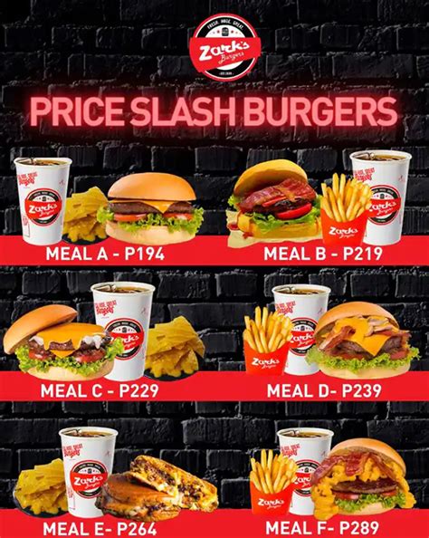 Zark's Burger Menu Philippines 2023 ( Updated In September )