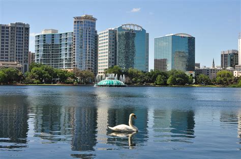 Lake Eola Lake Eola, Orlando, New York Skyline, Travel, Orlando Florida ...