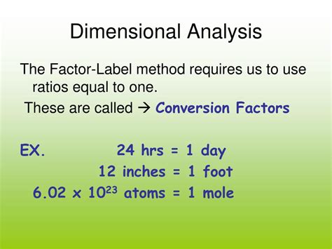 PPT - Dimensional Analysis PowerPoint Presentation, free download - ID:5908418