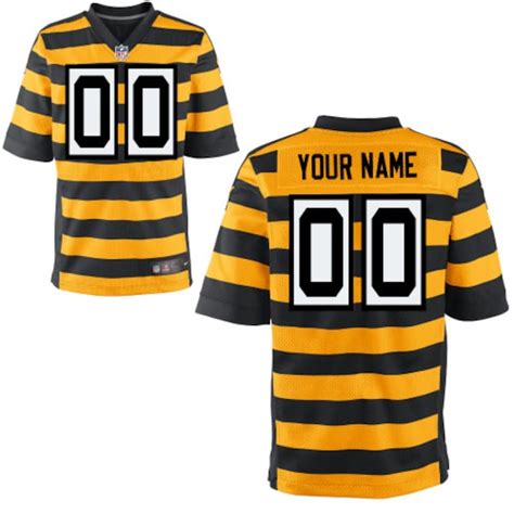 Mens Pittsburgh Steelers Nike Yellow Custom Alternate Elite Jersey - NFLShop.com