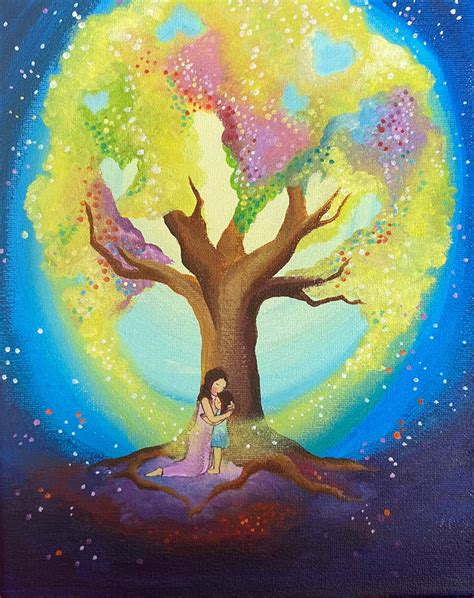 Mother Daughter Art Magical Art Print Inner Child Healing | Etsy UK