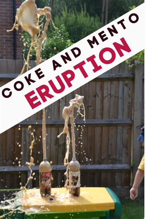 Coke and Mento Experiment - Cool Science for Kids | Science experiments ...