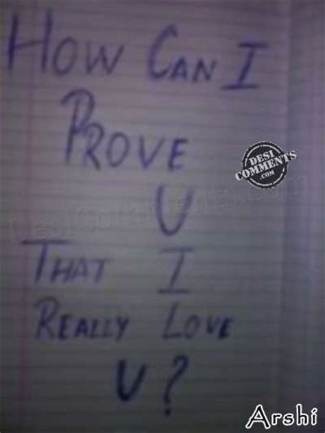 How can I prove you that I really love you - DesiComments.com