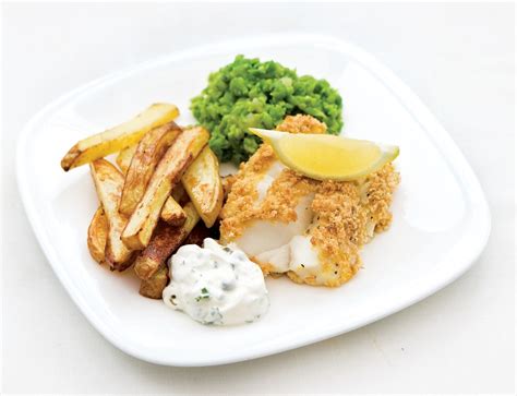 Cod and chips with tartare sauce Recipe