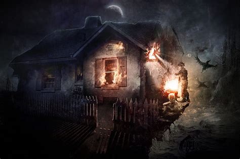 Haunted-House, house, haunted house, children, Place, People, HD ...