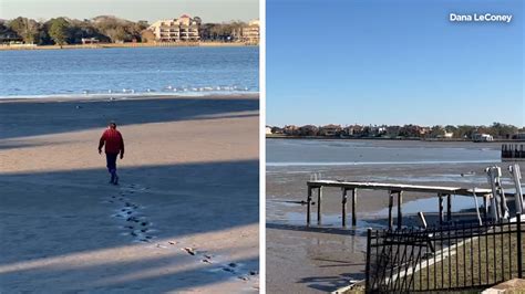 Clear Lake Texas water levels: High winds and low tide combined to push water to historically ...