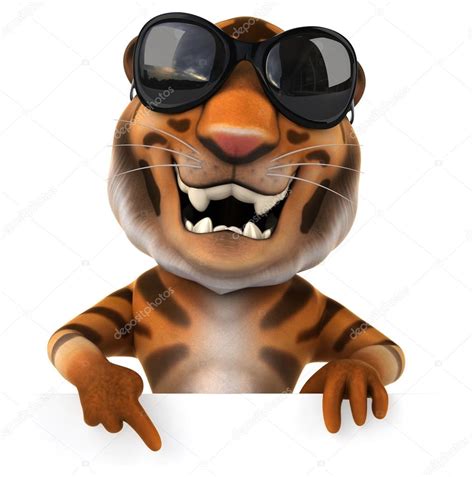 Funny cartoon tiger Stock Photo by ©julos 88210184